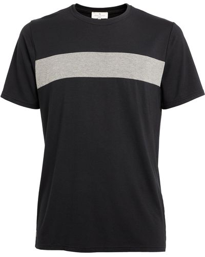 Homebody Striped Lounge T-shirt - Black