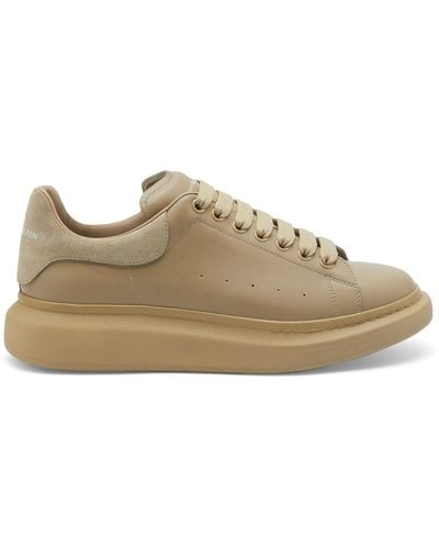 Alexander McQueen Leather Oversized Trainers - Brown
