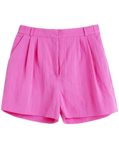 Chinti & Parker Wide-leg Shorts - Pink