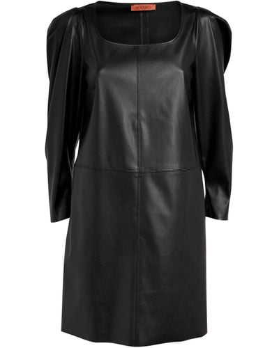 MAX&Co. Faux Leather Mini Dress - Black