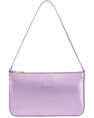 Christian Louboutin Loubila Leather Shoulder Bag - Purple