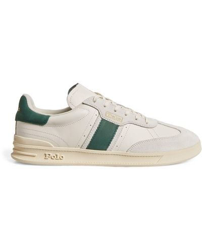 Polo Ralph Lauren Leather Heritage Area Trainers - White