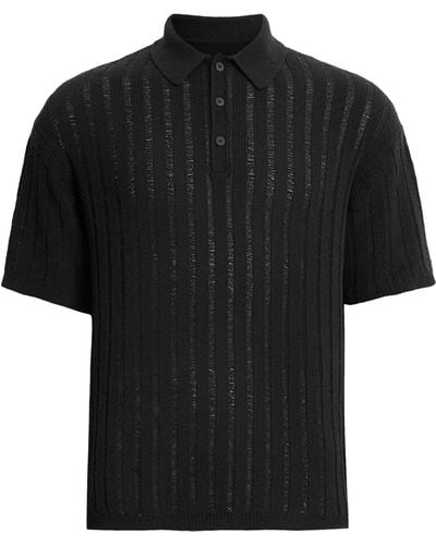 AllSaints Miller Polo Shirt - Black