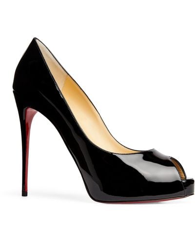 Christian Louboutin New Very Prive Patent Leather Pumps 120 - Black