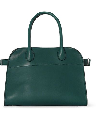 The Row Leather Soft Margaux 10 Top-handle Bag - Green