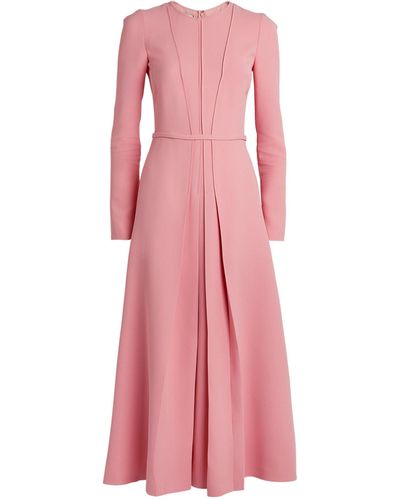 Giambattista Valli Pleated Midi Dress - Pink