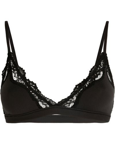 Modal and lace triangle bralette
