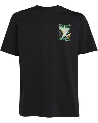 Casablancabrand Graphic T-shirt - Black