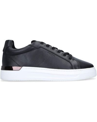 Mallet Leather Grftr Sneakers - Black