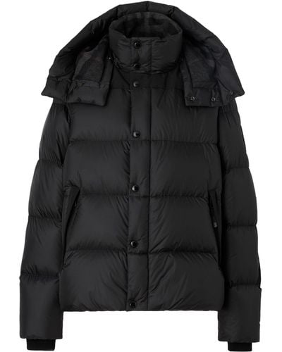 Burberry Detachable Sleeves Puffer Jacket - Black