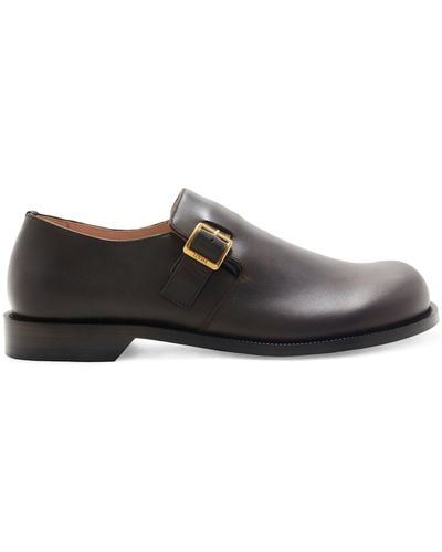 Loewe Leather Campo Monk Shoes - Black