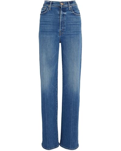 Mother The Trasher Skimp Mid-rise Straight Jeans - Blue