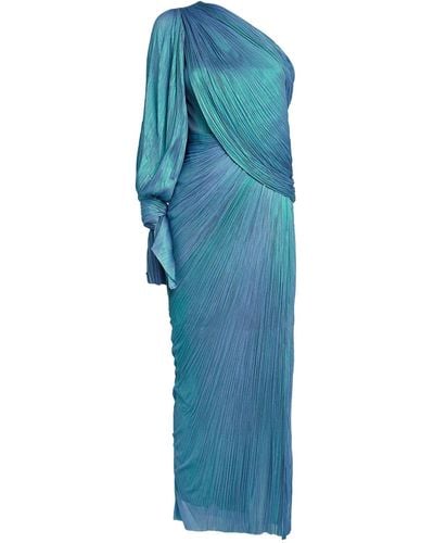 Maria Lucia Hohan One-shoulder Haven Midi Dress - Blue