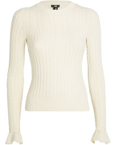 PAIGE Organic Cotton Henrietta Sweater - White