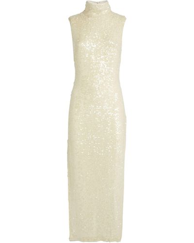 LAPOINTE Sequinned Maxi Dress - White