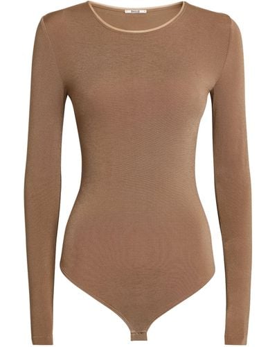 Wolford Long-sleeve Berlin Bodysuit - Brown