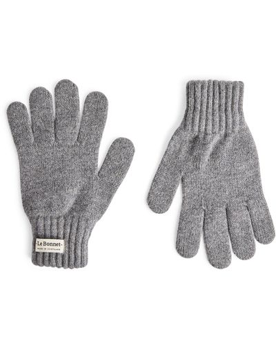 Le Bonnet Classic Wool Gloves - Gray