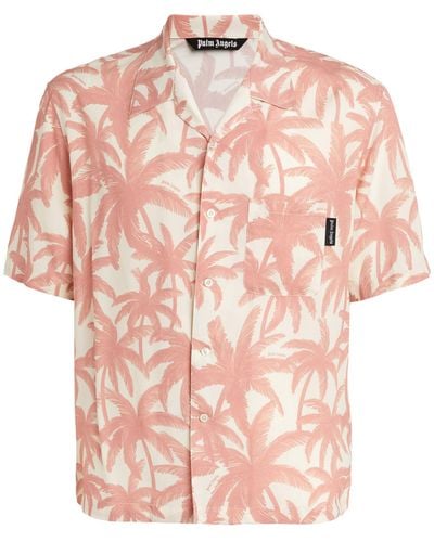 Palm Angels Palm Print Shirt - Pink