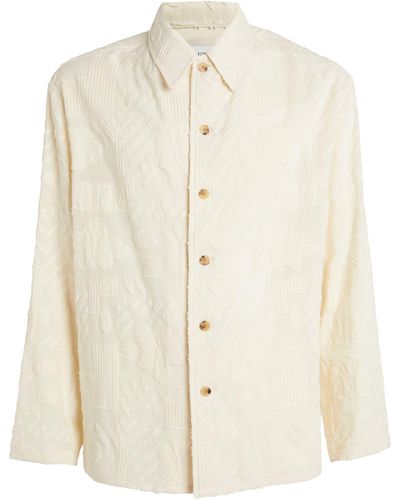 LE17SEPTEMBRE Cotton Jacquard Shirt - White