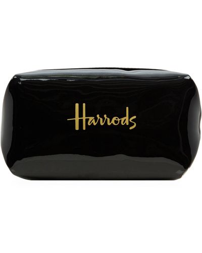 Harrods Logo Square Cosmetic Bag - Black