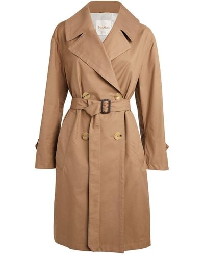 Max Mara Belted Trench Coat - Brown