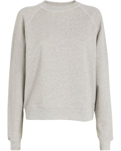 Victoria Beckham Organic Cotton Football Sweatshirt - Gray
