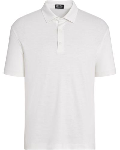 Zegna Wool Polo Shirt - White