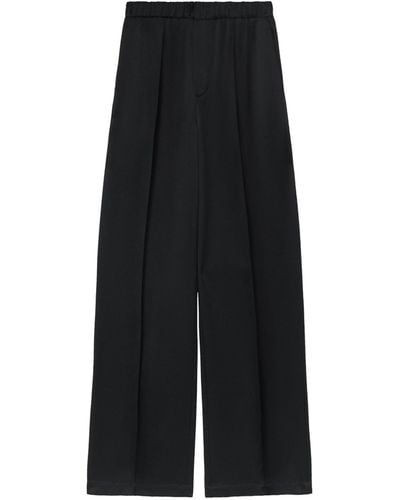 Loewe Silk Pyjama Trousers - Black