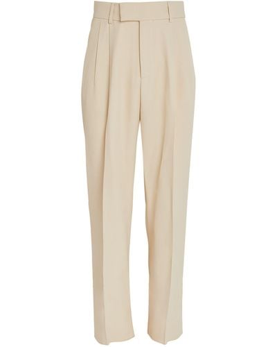 Amiri Double-pleat Trousers - Natural