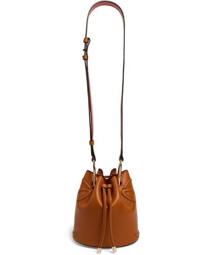 Christian Louboutin By My Side Leather Bucket Bag - Brown