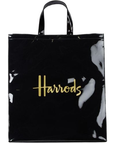 Harrods Large Logo Shopper Bag - Black