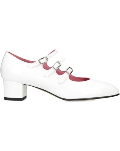 CAREL PARIS Leather Kina Mary Jane Court Shoes 40 - White