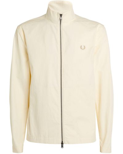 Fred Perry Cotton Ripstop Track Jacket - Natural