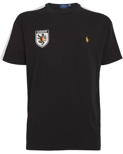 Polo Ralph Lauren Cotton Germany T-shirt - Black
