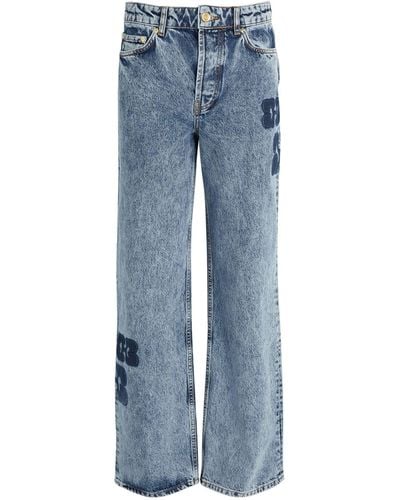 Ganni Izey Straight Jeans - Blue