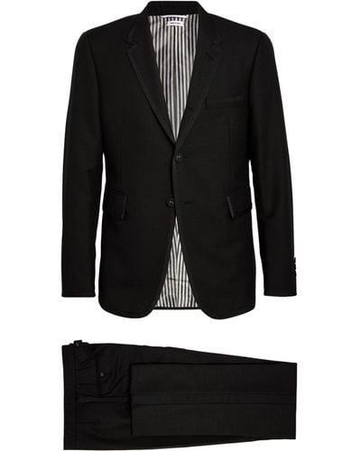 Thom Browne Wool 2-piece Tuxedo And Bow Tie - Black
