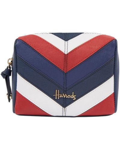 Harrods Union Jack Stratford Cosmetic Bag - Blue