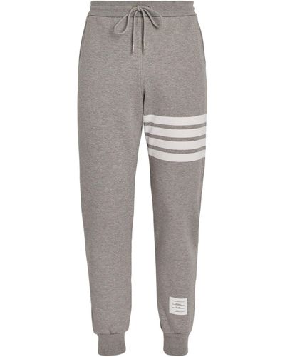 Thom Browne Four-stripe Sweatpants - Gray