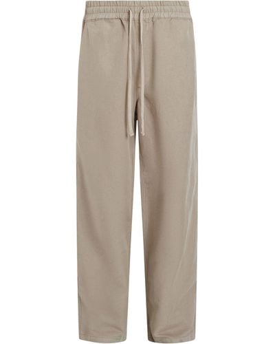 AllSaints Cotton-linen Hanbury Trousers - Grey