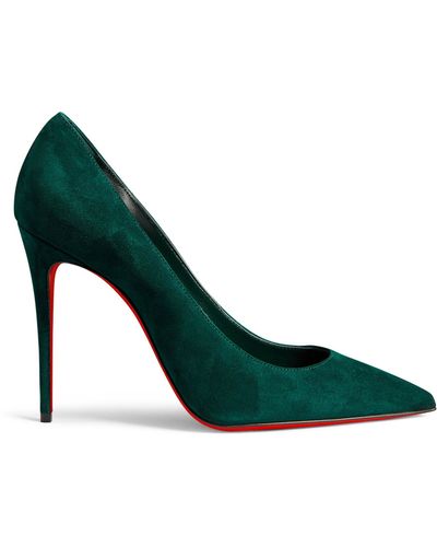Christian Louboutin Kate Suede Pumps 100 - Green