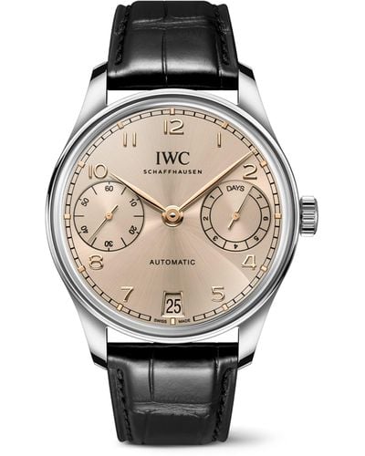 IWC Schaffhausen Stainless Steel Portugieser Automatic Watch 42mm - Metallic