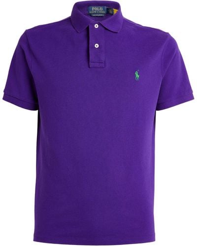 Polo Ralph Lauren Mesh Polo Pony Polo Shirt - Purple
