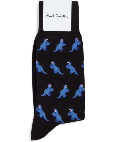 Paul Smith Dinosaur Socks - Blue