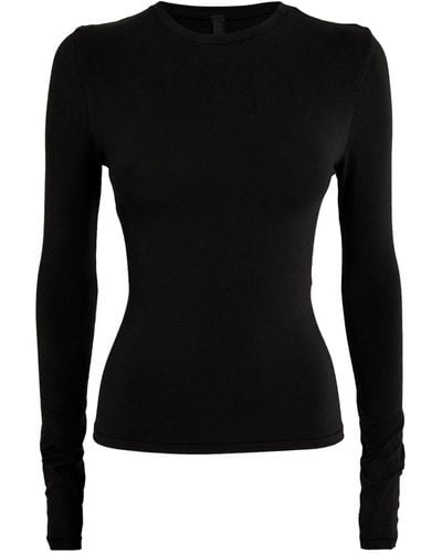Skims Long-sleeved T-shirt - Black