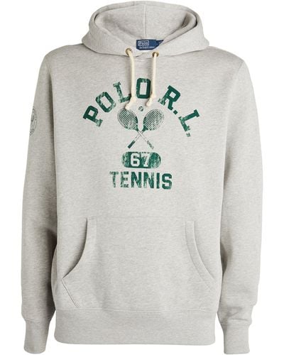 RLX Ralph Lauren X Wimbledon-logo Hoodie - Gray