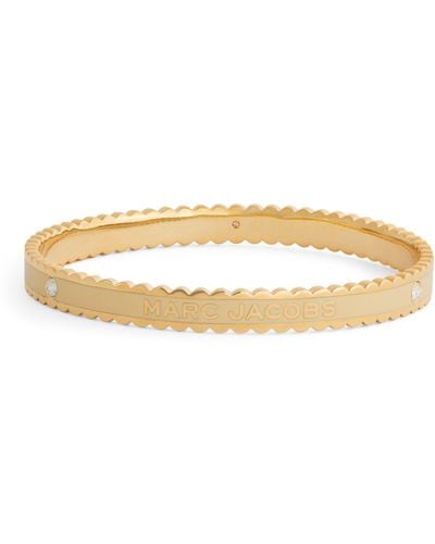 Marc Jacobs Gold-plated The Medallion Bangle - Natural