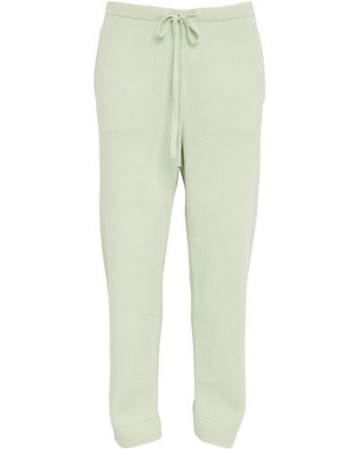 God's True Cashmere Cashmere And Tiger's Eye Straight Sweatpants - Green
