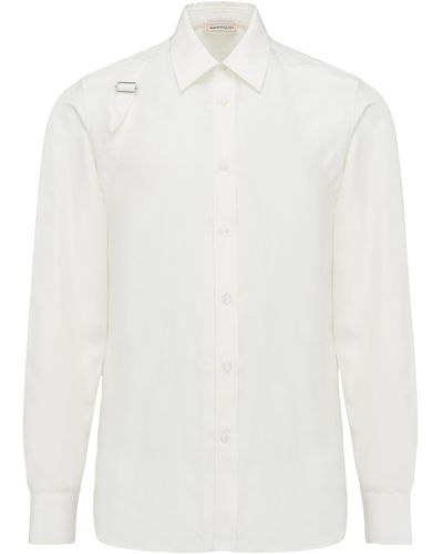 Alexander McQueen Silk Harness Shirt - White