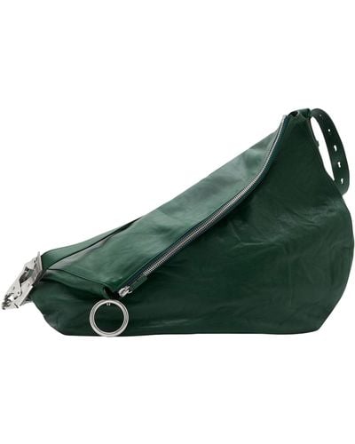 Burberry Leather Knight Shoulder Bag - Green