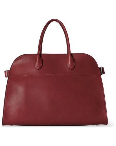 The Row Leather Soft Margaux 15 Top-handle Bag - Red
